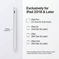 Stylet pour iPad à commande tactile supérieure, en aluminium de qualité professionnelle, pour le dessin et la conception graphique, crayon numérique dédié, personnalisation de la marque