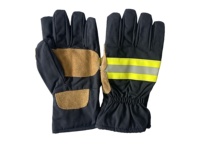 Gants professionnels de lutte contre les incendies, gants de sauvetage en aramide à 4 couches, sangle de poignet réfléchissante, flexibles, certifiés EN659 pour les situations d'urgence