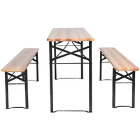 Table à bière pliante en bois