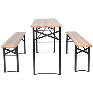 Tavolo da birra pieghevole in legno - Product Image 6
