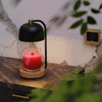 Lampe de décoration vintage pour la maison, diffuseur d'huiles essentielles électrique pour chambre à coucher, chauffe-ambiance avec minuterie et luminosité réglable, lampe chauffe-bougie