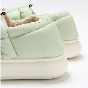 Women's Full-Cover Heel Winter for <strong>Slippers</strong> Cozy Fluffy Shoe Sock with Soft Wedge Indoor Shoes in <strong>Down</strong> Cloth Fluffy - Product Image 4
