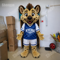 Peluche Mascotte Sportive Hyène Super Douce de la Marque Shengye, Remplie d'EVA, Idéale pour la Promotion de Tournois de Football