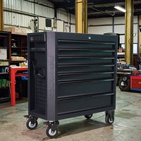 GL3607L OEM/ODM Armoire à outils mobile industrielle personnalisable à 7 tiroirs avec système de verrouillage à clé et capacité de 500 kg