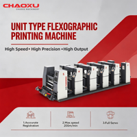 Machine d'impression flexographique de type unitaire personnalisée, imprimante flexo pour film BOPP PE PET