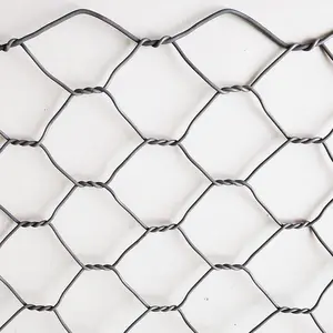 Caja de Gabion tejida con recubrimiento de Zinc, caja de alta resistencia, antioxidante, 2x1x1m