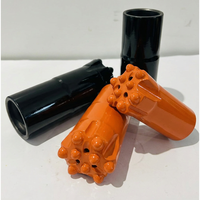 Forets de forage en acier à haute teneur en manganèse 32mm-46mm pour l'exploitation minière du charbon, forets à boutons coniques à jupe courte pour marteau-piqueur