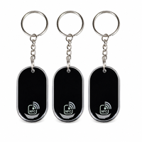 Porte-clés intelligent sans contact en époxy premium, forme personnalisée, avec puce RFID F08 pour clubs de sport