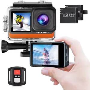 For Mountain Bike Sports Camera 4K 30FPS High Quality Video camcorder wifi Mini Vlog Dual screen waterproof action Camera