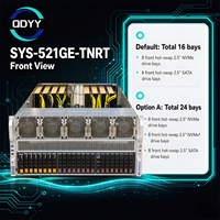 Serveur Super micro SYS-521GE-TNRT 5U, double processeur Intel Xeon de 5e génération, 16 DIMM, 4 To de RAM, 8 baies NVMe SATA, 2000 W, serveur GPU redondant Titanium