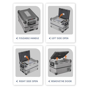 Réfrigérateur-congélateur à compresseur 28L DC 12V/220V avec affichage de la température, en plastique, faible consommation d'énergie, pour camping en plein air, voiture - Product Image 2