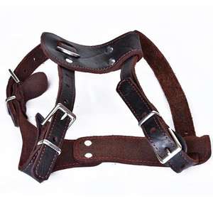 <span class=keywords><strong>Harness</strong></span> Anjing Besar Rompi Anjing Kulit Berminyak Coklat Tugas Berat Tebal Lembut untuk Anjing Besar Boxer Pitbull Rottweiler Bull <span class=keywords><strong>Mastiff</strong></span> - Product Image 6