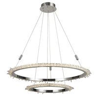 VH Grand lustre d'intérieur en cristal Design simple et élégant pour salle à manger familiale, escalier et villa au plafond pour hôtels
