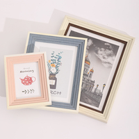 Cadre photo rectangulaire en plastique de haute qualité, moderne, simple, écologique, couleur unie, personnalisable, à poser ou à accrocher, décoratif mural