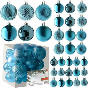 Oferta Especial: Set de 36 Bolas de Navidad Personalizadas Z03061, Adornos Colgantes Pintados con Acabado Mate, Venta Directa de Fábrica - Product Image 1