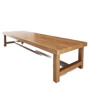 Solid Wood Conference Table Large <b>Long</b> <b>Desk</b> Office Workbench Modern Simple Design Meeting Table With Benches - Product Image 4