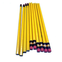 Crayons en bois personnalisés HB pour l'école, fournitures de papeterie en gros d'usine, crayons standard les moins chers pour la promotion
