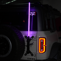 Lampe LED spirale ZYZ multicolore pour mât de drapeau, idéale pour les véhicules tout-terrain, SUV et 4x4