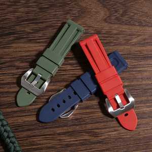 Correa de reloj Jettda de alta calidad, impermeable, de fluororubber, compatible con Panerai-Luminor Submersible serie <span class=keywords><strong>PAM</strong></span> 20/<span class=keywords><strong>22</strong></span>/24mm - Product Image 1