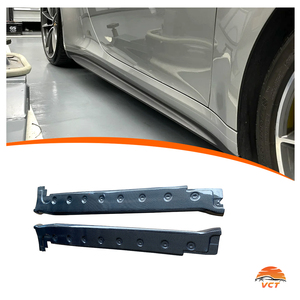 สเกิร์ตข้างคาร์บอนไฟเบอร์ทรง VCT 992 GT3 สำหรับ <span class=keywords><strong>911</strong></span> <span class=keywords><strong>Carrera</strong></span> <span class=keywords><strong>2020</strong></span>+ สีดำ แบบติดตั้งด้วยกาวและสกรู ใช้ได้กับรถทั่วไป สำหรับการดัดแปลง/อัพเกรด - Product Image 1