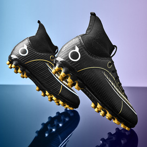 Chaussures <span class=keywords><strong>de</strong></span> football personnalisées pour hommes, crampons montants, baskets <span class=keywords><strong>de</strong></span> football, chaussures <span class=keywords><strong>de</strong></span> football pour gazon, futsal et extérieur - Product Image 4