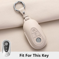 Nouvelle Housse de Clé Intelligente en Cuir d'Agneau pour Mercedes-Benz Classes C, E, GLC, GLE, EQC, EQE, EQS – Accessoires pour Clés de Voiture