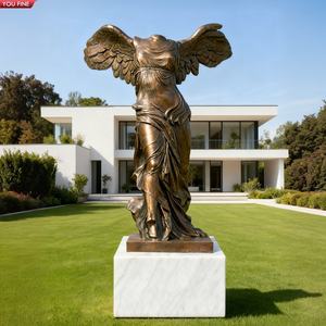 YOUFINE Escultura de Arte Clásico de la <span class=keywords><strong>Victoria</strong></span> <span class=keywords><strong>Alada</strong></span> de Samotracia en Bronce para Jardín o Propiedad - Product Image 3