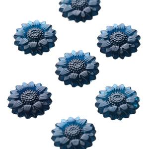 Granulés de cire à cacheter translucides en forme de fleur, ensemble de tampons en verre cristallin pour l'artisanat et la scellure de lettres - Product Image 2