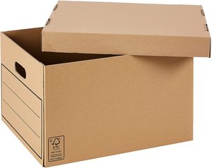 Custom Bankers Box File Box Moving Storage Kraft Paper Box With Lid