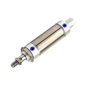 CJ2B Pneumaric Stainless Steel Piston Small Mini Air Cylinder Adjust Stroke Double Acting Cylinder