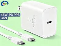 Adaptateur secteur 45W Super Fast Charging PD PPS pour Samsung S25 Ultra S24 Ultra Multi-prises