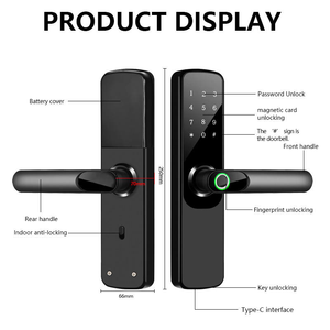 TTlock Smart Lock Work with Alexa Google Home <strong>Digital</strong> Fingerprint Password IC Card Key Tuya WiFi Smart Lock <strong>Door</strong> 3-year Warranty - Product Image 4