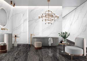 <span class=keywords><strong>Carrelage</strong></span> en pierre frittée marbrée minimaliste moderne 900x1800, antidérapant et facile à nettoyer pour une décoration esthétique du salon et <span class=keywords><strong>de</strong></span> la chambre - Product Image 2