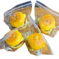 Mini moule à hamburger en silicone alimentaire, jouet créatif fait main, dispositif anti-stress à élasticité lente, cadeau