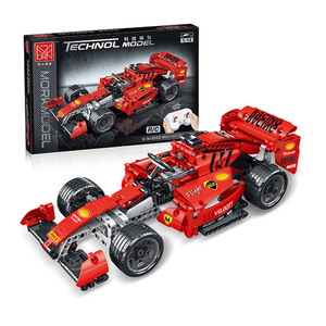 Mork Nouveauté 025002 RC Red Feraried SF90 Voiture de course DIY Modèle de voiture Technol Blocs de construction Jouets Voiture - Product Image 6
