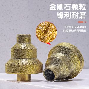 Foret diamanté Yocan Brazed Pagoda 100 mm pour le perçage de la maçonnerie, finition dorée - Product Image 4