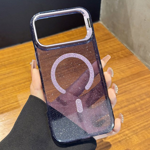 Funda Magnética Transparente de PC de Lujo a Prueba de Golpes <span class=keywords><strong>para</strong></span> <span class=keywords><strong>iPhone</strong></span> 13 14 Plus 15 16 17, Compatible con Carga Inalámbrica, MOQ500 - Product Image 1