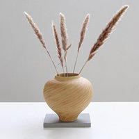 Collection de vases en céramique faits à la main avec texture sculptée à la main, finition en grès beige naturel, décoration Wabi-Sabi pour la maison, vente en gros