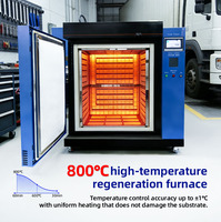 Machine de régénération DPF marron, four de nettoyage thermique haute efficacité pour l'élimination de la saleté des filtres à particules diesel