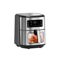 Friteuse à air électrique multifonctionnelle 6L carrée moderne, four vapeur, friteuse sans huile, cuiseur vapeur, rôtissoire numérique domestique