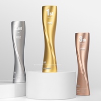 Trophée Classique en Métal Argenté Personnalisable – Cadeau d'Affaires Créatif avec Impression de Logo et Gravure Laser – Décoratif Haut de Gamme