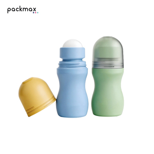 ขวดโรลออน PP ขนาด 80 มล. พร้อมลูกกลิ้งเดี่ยว - เติมได้สำหรับน้ำมันนวดและครีม - บรรจุภัณฑ์เครื่องสำอาง - Product Image 1