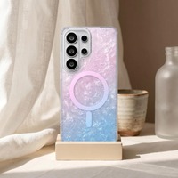 Coque Magnétique Créative à Motif Dégradé Étoile de Mer Océanique pour Samsung Galaxy S26 S25 S24 Ultra Plus FE, Housse Transparente Antichoc