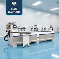 Machine de perçage latéral CNC Blue Elephant à 4 broches avec système de double numérisation pour panneaux de meubles en bois