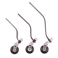 1 Set Kit Kemudi Roda PU Serat Karbon untuk Mesin Bensin 26CC/50CC/100CC Aksesoris Pesawat Terbang Sayap Tetap