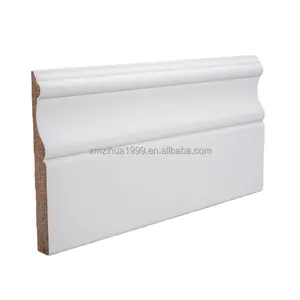 Corner Ceiling Cornice Primed Mdf Wooden Moulding Baseboard Skirting Board DoorJamb Trim Profile Decorative Line