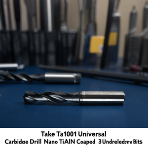 Foret universel en carbure Ttake Ta1001, revêtement Nano TiAlN, forets en carbure non percés 3xD - Product Image 3