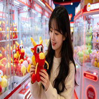 Peluche Dragon Style Chinois, Modèle Homme & Femme, Ornement de Bureau, Cadeau Souvenir du Nouvel An