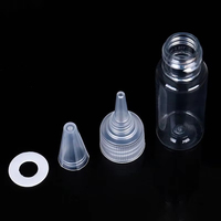 5/10/20/30/50/60/100/120/200/500ml bouteilles compte-gouttes vides transparentes en plastique PET pour Lotion cosmétique et Sauce miel