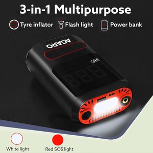 Inflador de aire automático inteligente para bicicleta, motocicleta, indicador de potencia, Mini bomba de neumático de coche eléctrico portátil Digital - Product Image 2
